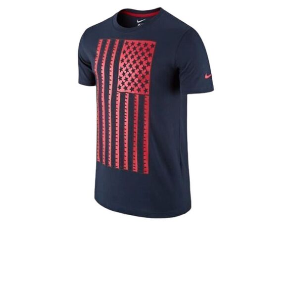 Nike U.S Soccer Flag Med Graphic Slim Fit Navy - Picture 1 of 8